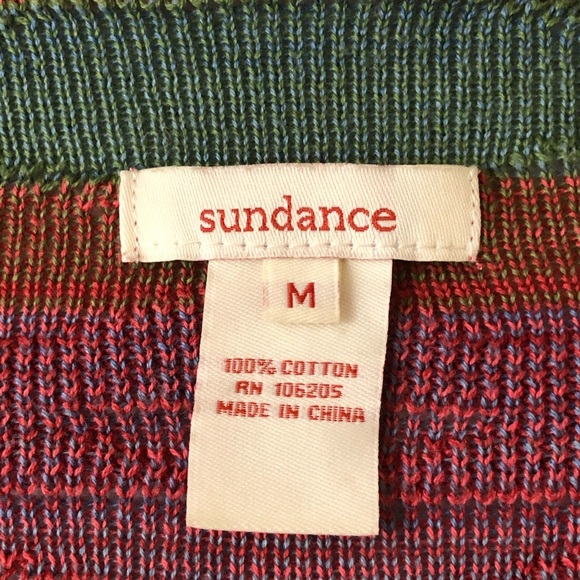 Sundance Catalog Striped Draped Front Open Cardigan Sweater Size Medium - Picture 2 of 8